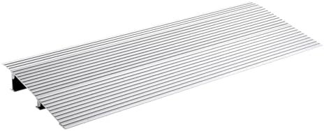 VEVOR 2" Silver Rise Threshold Ramp for Wheelchairs, Aluminum Threshold Ramp for Doorways Rated 800 lbs Load Capacity, Adjustable Threshold Ramp for Wheelchairs, Scooters, and Power Chairs