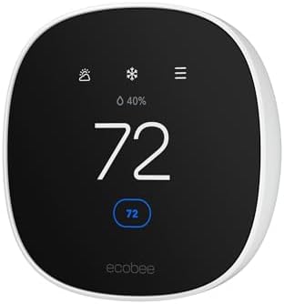 New 2025 ecobee Smart Thermostat Essential - Energy Star Certified programmable Wi-Fi Thermostat - Works with Siri, Alexa, and Google Assistant