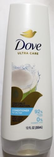 Dove Nutritive Solutions Conditioner, Coconut & Hydration 12 oz (Pack of 4)