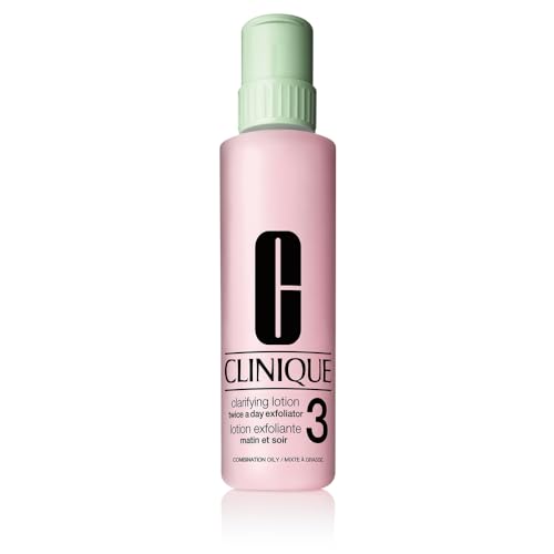 Clinique 3-Step Clarifying Lotion Face Exfoliator 3 | With Witch Hazel + Salicylic Acid | For Combination Oily Skin Types