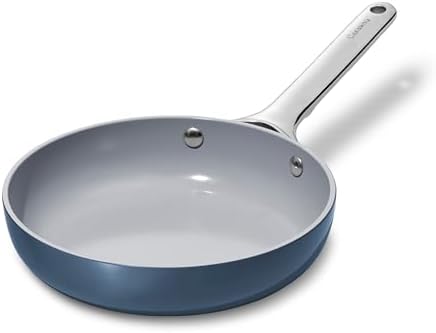 Caraway Nonstick Ceramic Mini Fry Pan (1.05 qt, 8") - Non Toxic, PTFE & PFOA Free - Oven Safe & Compatible with All Stovetops (Gas, Electric & Induction) - Navy