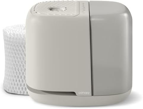 Canopy Bedside Humidifier 2.0, Moonstruck, 36 HR Run Time, 2.5L Capacity - Reading Light & White Noise - Alleviate Symptoms of Allergies, Cold, Dry Skin - Humidifier, Filter, Power Cord & Adapter
