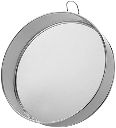 Stainless Steel Flour Sieve - Fine Mesh, 80 Mesh, Durable Professional Round (Silver)