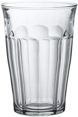 Duralex Tempered Glass, Made In France Picardie Clear Tumbler, Set of 6, 12.62 oz.