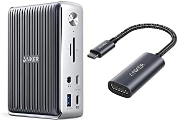 Anker 577 Thunderbolt Docking Station (13-in-1, Thunderbolt 3) with USB-C to DisplayPort Adapter