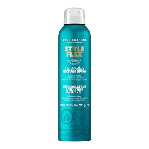 Marc Anthony Texture Hair Spray for Women & Men, Style Flex 2-in-1 Adjustable Texture Hairspray - Low to Extra Hold Styling Spray for Soft, Defined, Thicker & Fuller-Looking Hair Style, 7 oz