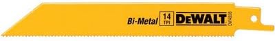 DEWALT Reciprocating Saw Blades, Straight Back, 4-Inch, 18 TPI, 5-Pack (DW4810)