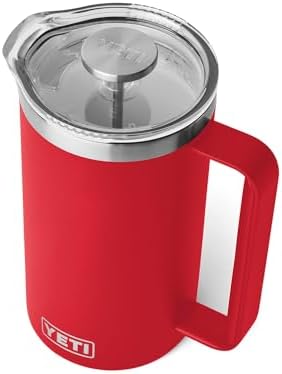 YETI Rambler 34 oz. French Press Coffee Maker, Rescue Red