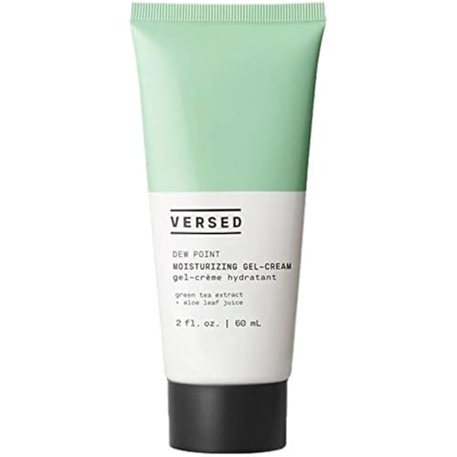 Versed Dew Point Jumbo Gel Moisturizer for Face - Lightweight Moisturizer Face Cream with Green Tea Extract + Aloe Leaf Juice - Non-Greasy Hybrid Facial Cream for Dry Skin - Vegan (4 fl oz)