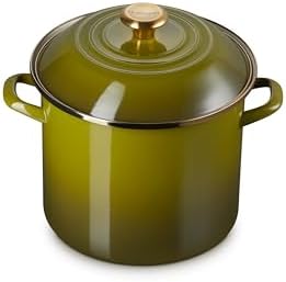 Le Creuset Enamel on Steel Stockpot, 10 qt., Olive