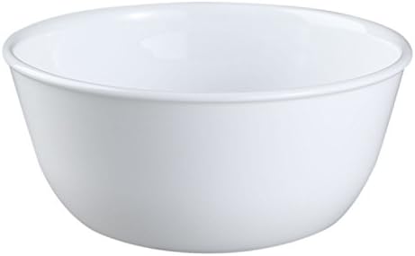 Corelle Coordinates Wh Corelle Livingware Super Glass Soup/Cereal Bowl, 28 oz, Winter Frost White, Set of 3