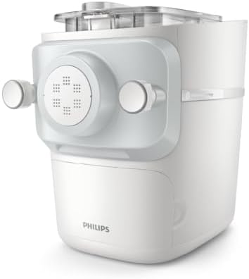 Philips 7000 Series Pasta Maker, ProExtrude Technology 150W, 8 discs, Perfect Mixing Technology, Preapre up to 8 Portions, HomeID App, White, (HR2660/03)
