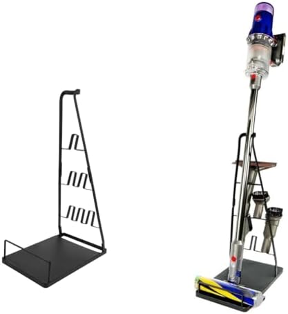 Universal Vacuum Stand,Storage-Stand-Docking-Station-Holder,Stable Metal Storage Bracket Stand Holder,Compatible with Dyson,Hoover, Eureka, Rainbow,Shop VAC and Most Stick Vacuum(Black)
