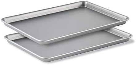 Calphalon Premium Nonstick Baking Pans Set of 2, 12 x 17 inch, Silverware, Heavy Gauge Steel Core