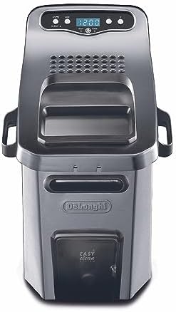 De’Longhi Livenza Deep Fryer with EasyClean System, Cool Zone, Adjustable Thermostat, Dishwasher-Safe Parts, Large Capacity, Easy Oil Draining, Stainless Steel