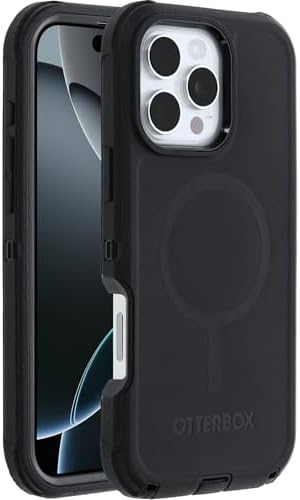 OtterBox iPhone 16 Pro Max Defender Series Case - Black (Single Unit Ships in polybag)