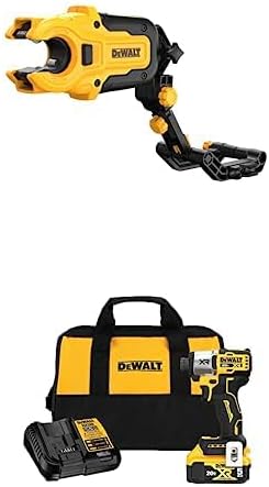DEWALT IMPACT CONNECT Copper Tubing Cutter with Brace Bracket and DEWALT 20V MAX Impact Driver, Cordless, 3-Speed, Battery and Charger Included