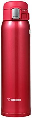Zojirushi SM-SA60RW Stainless Steel Mug, 20-Ounce, Clear Red