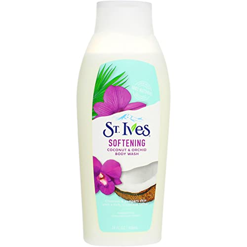 St. Ives Softening Body Wash, Coconut and Orchid, 24 Fl Oz (Pack of 1)