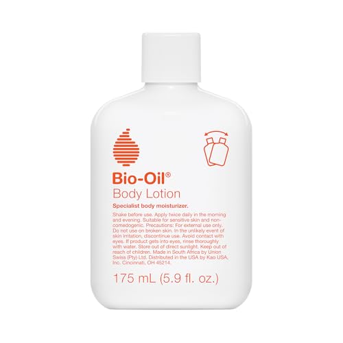 Bio-Oil Moisturizing Body Lotion for Dry Skin, Ultra-Lightweight High-Oil Hydration, with Jojoba Oil, Rosehip Oil, Shea Oil, and Hyaluronic Acid, 5.9 oz
