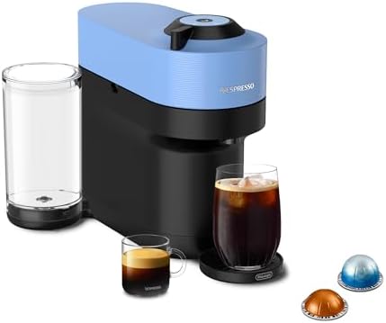 Nespresso Vertuo Pop+ Coffee and Espresso Machine by De'Longhi, Pacific Blue