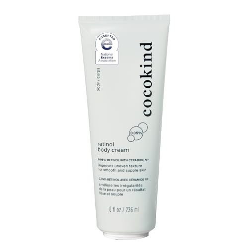 Cocokind Retinol Body Cream, Youthful Body Skin Treatment, All Skin Types including Sensitive Skin, Fragrance Free, Cruelty Free, Vegan, 8 fl oz