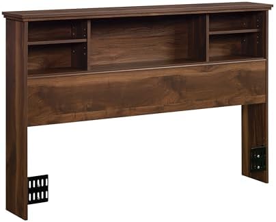 Sauder River Ranch Full/Queen Bookcase Headboard, in Grand Walnut Finish
