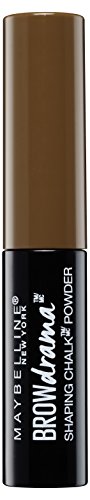 Maybelline Brow Drama Shaping Chalk Powder, 1g, Deep Brown