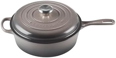 Le Creuset Enameled Cast Iron Signature Cassadou, 3.75qt., Oyster
