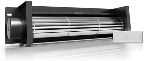AC Infinity AIRBLAZE S14, Universal Fireplace Blower Fan Kit 14” with Wireless 10-Speed Controller, Compatible with Lennox, Hearth Glo, Majestic, Rotom Fireplaces, for Home Heat Circulation