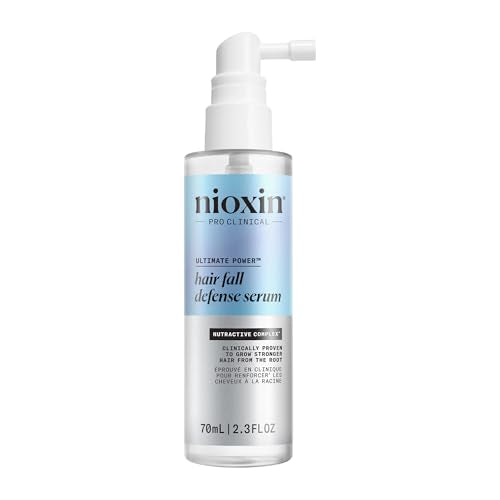 Nioxin Hair Fall Defense Intensive Daily Leave-In Hair Treatment | With Caffeine, Lauric Acid, Niacinamide and Sandalore | For Thicker and Stronger Hair | 2.3 Fl Oz