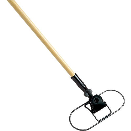 Rubbermaid Commercial Products 60" Snap-On Wood Dust Mop Handle, Natural, for Janitorial/Professional Use