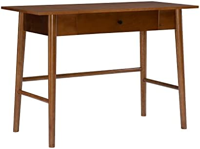 Melissa Mid Century Walnut Desk by Linon