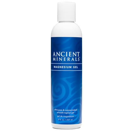 Ancient Minerals Magnesium Gel - 8oz Bottle - Pure Genuine Zechstein Magnesium Chloride - Best for Massage, Topical Skin Application