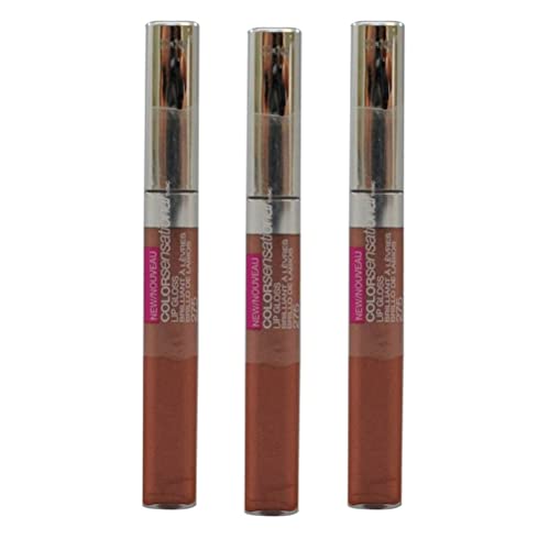 (Pack 3) Maybelline New York Colorsensational Lip Gloss, Mocha Glaze 275, 0.23 Fluid Ounce