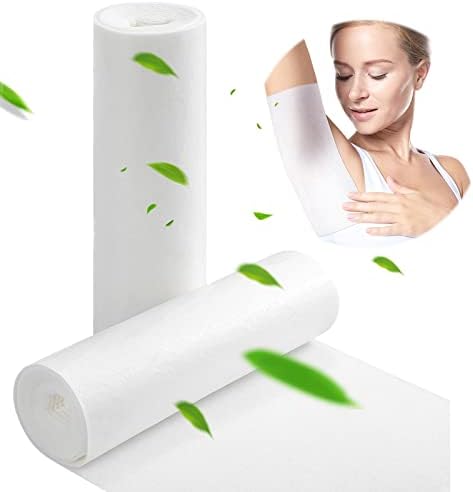 25 Feet Skinfold Dry Sheet, 2 Rolls Soft Absorbent Pads with Silver Ions, Disposable Incontinence Pads Non Chafing for Women Men Elderly Adult Skin Management