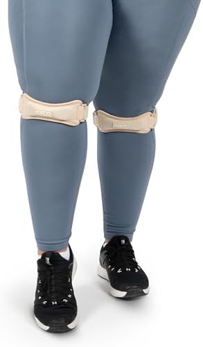 KARM Plus Size Knee Brace for Women & Men Plus Size - Patella Band - Patellar Tendon Support Strap for Jumpers Knee Pain, Basketball, Sports, Obese (XXL/3XL/4XL/5XL/6XL, Pair of 2 Straps, Beige)