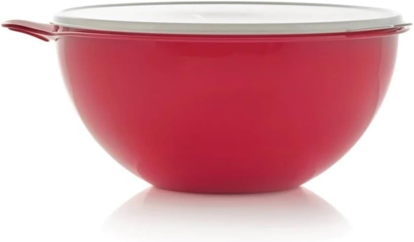Tupperware Thatsa Bowl Mixing Bowl 32 Cups 7.8L Chili Red