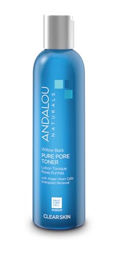 Andalou Naturals Toner Ounces, Willow Bark Pure Pore, 6 Fl Oz