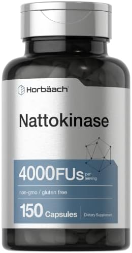 Horbäach Nattokinase Supplement 4000 FU | 150 Capsules | Non-GMO, Gluten FreeGET 20% OFF STOREWIDE!