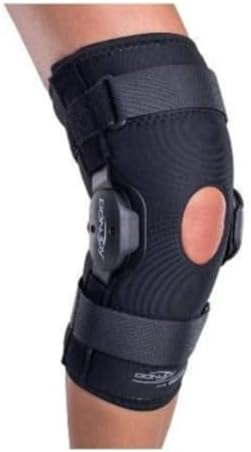 DonJoy Deluxe Hinged Knee Brace, Drytex Sleeve, Open Popliteal, X-Large