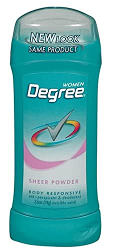 Degree Sheer Powder Antiperspirant Deodorant Stick, 2.6 oz