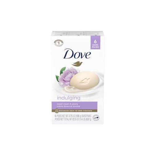 Dove Purely Pampering Beauty Bar, Sweet Cream & Peony, 4 oz bars, 6 ea (Pack of 9)