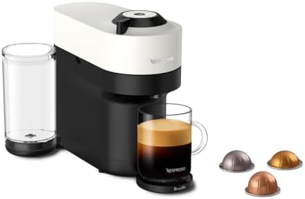 Nespresso Vertuo Pop+ Coffee and Espresso Maker by Breville, Coconut White