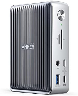 Anker 577 Docking Station (13-in-1, Thunderbolt 3) 85W Charging for Laptop, 18W for Phones, 4K Dual Display, 10 Gbps USB-C Data, Ethernet, Audio, SD 4.0