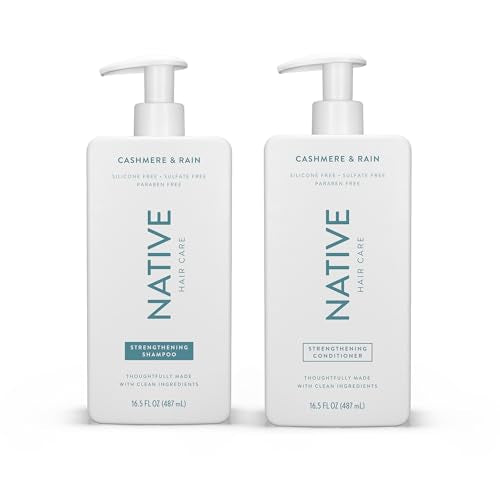 Cashmere & Rain Shampoo and Conditioner Contain Naturally Derived Ingredients | All Hair Types, Color & Treated, Fine to Dry Damaged, Sulfate & Dye Free - 2-Pack