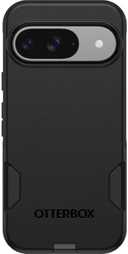 OtterBox Google Pixel 9 & 9 Pro Commuter Series Case - Black, Ultra-Sleek, Wireless Charging Compatible, Raised Edges Protect Camera & Screen (Ships in Polybag)