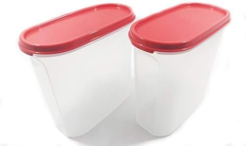 Tupperware Tupin Modular Mate Oval Plastic Container Set, 1.7 L -2 Pieces