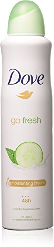 Dove Go Fresh Antiperspirant Body Spray 250Ml Cucumber & Green Tea 2-Pack