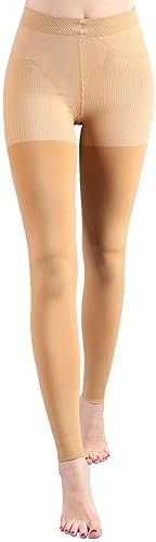 +MD Medical Compression Pantyhose for Women, 15-20mmHg Graduated Compression Tights, Footless Leggings for Leg Support